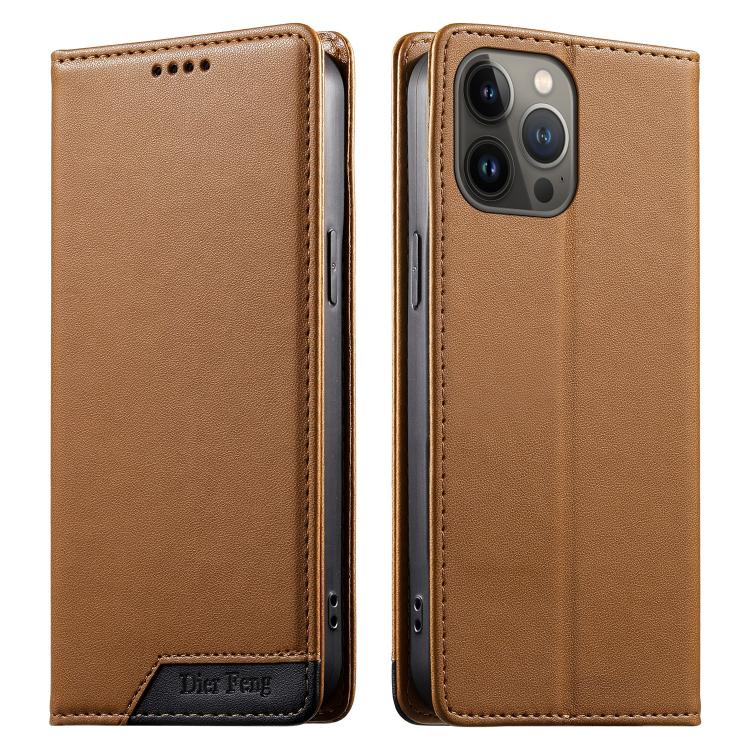 เคสโทรศัพท์หนังวีแกน Dierfeng แบบต่อแม่เหล็กแรงสูง RFID สำหรับ iPhone 14 Pro Max, iPhone SE 2022 / SE 2020 / 8 / 7, iPhone 13 Pro Max, iPhone 13 Pro, iPhone 13 mini, iPhone 12 / 12 Pro, iPhone 12 Pro Max, iPhone 12 mini