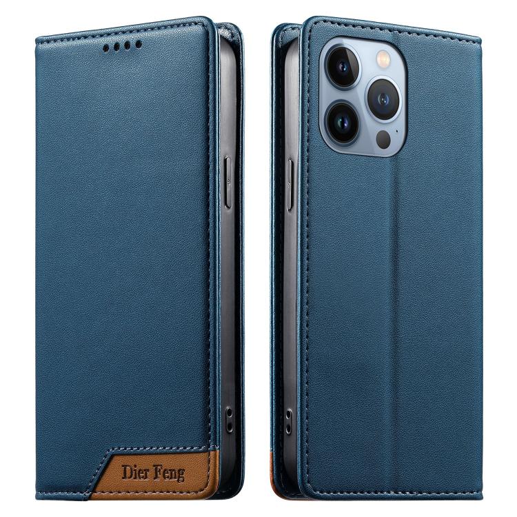 เคสโทรศัพท์หนังวีแกน Dierfeng แบบต่อแม่เหล็กแรงสูง RFID สำหรับ iPhone 14 Pro Max, iPhone SE 2022 / SE 2020 / 8 / 7, iPhone 13 Pro Max, iPhone 13 Pro, iPhone 13 mini, iPhone 12 / 12 Pro, iPhone 12 Pro Max, iPhone 12 mini