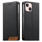 เคสโทรศัพท์หนังวีแกน Dierfeng แบบต่อแม่เหล็กแรงสูง RFID สำหรับ iPhone 14 Pro Max, iPhone SE 2022 / SE 2020 / 8 / 7, iPhone 13 Pro Max, iPhone 13 Pro, iPhone 13 mini, iPhone 12 / 12 Pro, iPhone 12 Pro Max, iPhone 12 mini