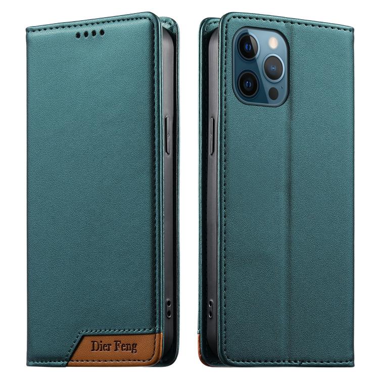 เคสโทรศัพท์หนังวีแกน Dierfeng แบบต่อแม่เหล็กแรงสูง RFID สำหรับ iPhone 14 Pro Max, iPhone SE 2022 / SE 2020 / 8 / 7, iPhone 13 Pro Max, iPhone 13 Pro, iPhone 13 mini, iPhone 12 / 12 Pro, iPhone 12 Pro Max, iPhone 12 mini