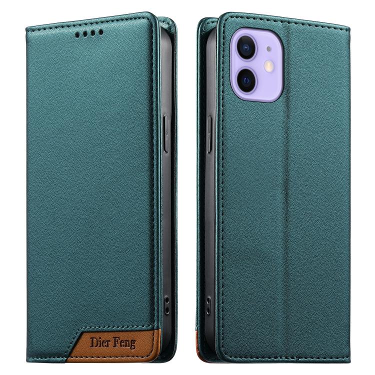 เคสโทรศัพท์หนังวีแกน Dierfeng แบบต่อแม่เหล็กแรงสูง RFID สำหรับ iPhone 14 Pro Max, iPhone SE 2022 / SE 2020 / 8 / 7, iPhone 13 Pro Max, iPhone 13 Pro, iPhone 13 mini, iPhone 12 / 12 Pro, iPhone 12 Pro Max, iPhone 12 mini
