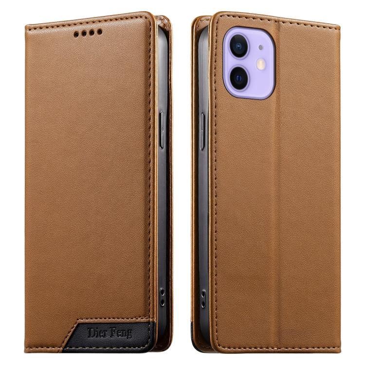 เคสโทรศัพท์หนังวีแกน Dierfeng แบบต่อแม่เหล็กแรงสูง RFID สำหรับ iPhone 14 Pro Max, iPhone SE 2022 / SE 2020 / 8 / 7, iPhone 13 Pro Max, iPhone 13 Pro, iPhone 13 mini, iPhone 12 / 12 Pro, iPhone 12 Pro Max, iPhone 12 mini
