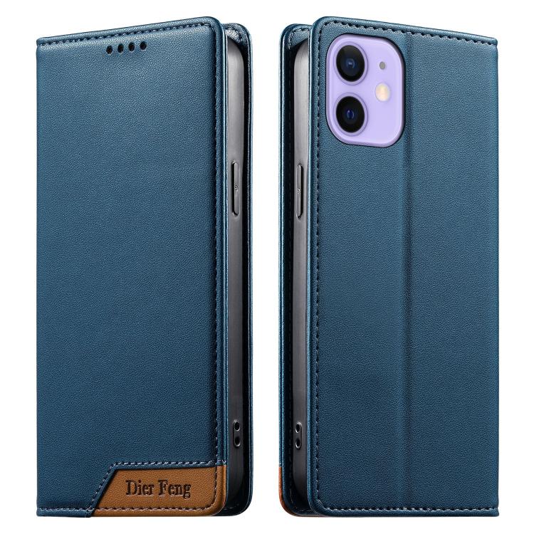 เคสโทรศัพท์หนังวีแกน Dierfeng แบบต่อแม่เหล็กแรงสูง RFID สำหรับ iPhone 14 Pro Max, iPhone SE 2022 / SE 2020 / 8 / 7, iPhone 13 Pro Max, iPhone 13 Pro, iPhone 13 mini, iPhone 12 / 12 Pro, iPhone 12 Pro Max, iPhone 12 mini