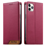 เคสโทรศัพท์หนังวีแกน Dierfeng แบบต่อแม่เหล็กแรงสูง RFID สำหรับ iPhone 11 Pro Max, iPhone 11, iPhone 11 Pro, iPhone X / XS, iPhone XR, iPhone XS Max, iPhone 8 Plus / 7 Plus