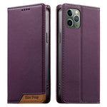 เคสโทรศัพท์หนังวีแกน Dierfeng แบบต่อแม่เหล็กแรงสูง RFID สำหรับ iPhone 11 Pro Max, iPhone 11, iPhone 11 Pro, iPhone X / XS, iPhone XR, iPhone XS Max, iPhone 8 Plus / 7 Plus