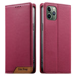 เคสโทรศัพท์หนังวีแกน Dierfeng แบบต่อแม่เหล็กแรงสูง RFID สำหรับ iPhone 11 Pro Max, iPhone 11, iPhone 11 Pro, iPhone X / XS, iPhone XR, iPhone XS Max, iPhone 8 Plus / 7 Plus