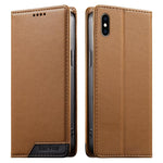 เคสโทรศัพท์หนังวีแกน Dierfeng แบบต่อแม่เหล็กแรงสูง RFID สำหรับ iPhone 11 Pro Max, iPhone 11, iPhone 11 Pro, iPhone X / XS, iPhone XR, iPhone XS Max, iPhone 8 Plus / 7 Plus
