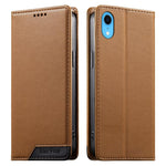 เคสโทรศัพท์หนังวีแกน Dierfeng แบบต่อแม่เหล็กแรงสูง RFID สำหรับ iPhone 11 Pro Max, iPhone 11, iPhone 11 Pro, iPhone X / XS, iPhone XR, iPhone XS Max, iPhone 8 Plus / 7 Plus