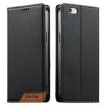 เคสโทรศัพท์หนังวีแกน Dierfeng แบบต่อแม่เหล็กแรงสูง RFID สำหรับ iPhone 11 Pro Max, iPhone 11, iPhone 11 Pro, iPhone X / XS, iPhone XR, iPhone XS Max, iPhone 8 Plus / 7 Plus