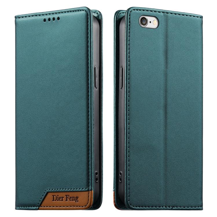เคสโทรศัพท์หนังวีแกน Dierfeng แบบต่อแม่เหล็กแรงสูง RFID สำหรับ iPhone 11 Pro Max, iPhone 11, iPhone 11 Pro, iPhone X / XS, iPhone XR, iPhone XS Max, iPhone 8 Plus / 7 Plus