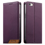 เคสโทรศัพท์หนังวีแกน Dierfeng แบบต่อแม่เหล็กแรงสูง RFID สำหรับ iPhone 11 Pro Max, iPhone 11, iPhone 11 Pro, iPhone X / XS, iPhone XR, iPhone XS Max, iPhone 8 Plus / 7 Plus