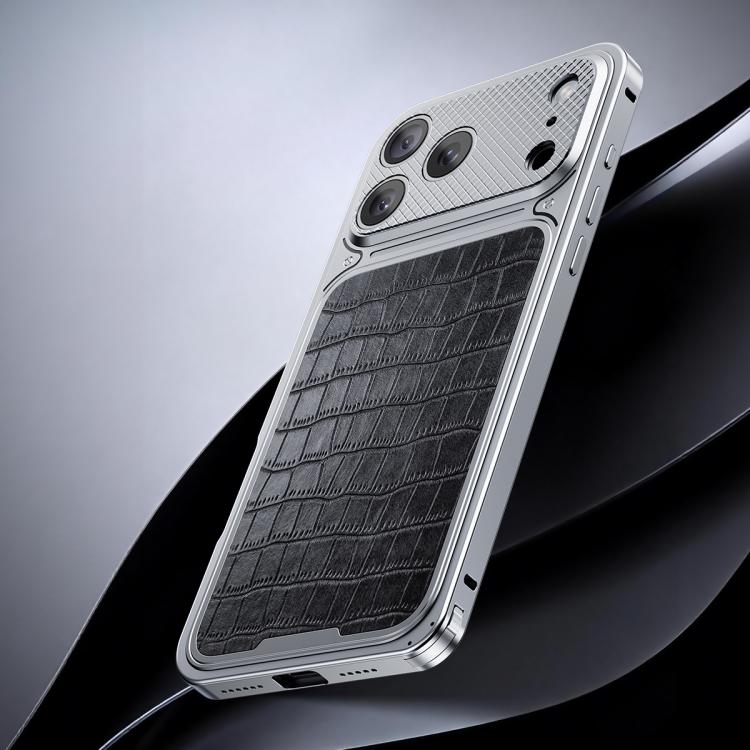 เคสโทรศัพท์โลหะแม่เหล็กลายหนังหรูพร้อมหัวเข็มขัดสปริง สำหรับ iPhone 17 Pro Max, สำหรับ iPhone 17 Pro