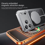 เคสโทรศัพท์โลหะแม่เหล็กลายหนังหรูพร้อมหัวเข็มขัดสปริง สำหรับ iPhone 17 Pro Max, สำหรับ iPhone 17 Pro