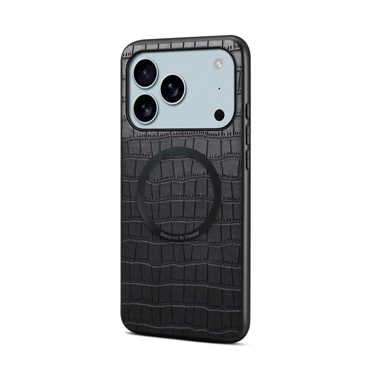 เคสโทรศัพท์หนัง PU มังสวิรัติลายจระเข้ Denior A09 พร้อมแม่เหล็ก สำหรับ iPhone 17 Pro Max, สำหรับ iPhone 17 Pro
