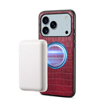 เคสโทรศัพท์หนัง PU มังสวิรัติลายจระเข้ Denior A09 พร้อมแม่เหล็ก สำหรับ iPhone 17 Pro Max, สำหรับ iPhone 17 Pro