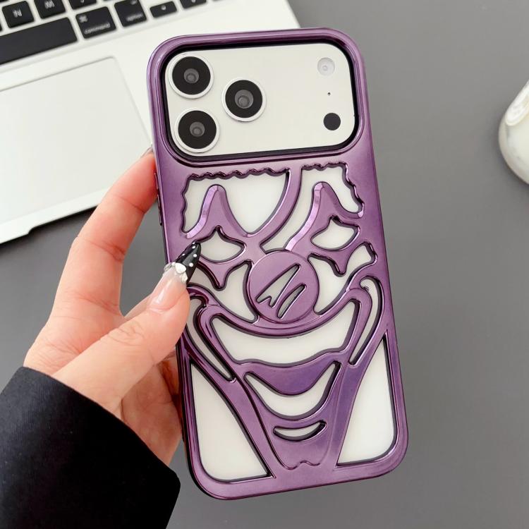 เคสโทรศัพท์ TPU ระบายความร้อนลายตัวตลกเจาะรูชุบโลหะ สำหรับ iPhone 17 Pro Max, สำหรับ iPhone 17 Pro, สำหรับ iPhone 17, สำหรับ iPhone 16 Pro Max, สำหรับ iPhone 16 Pro, สำหรับ iPhone 16
