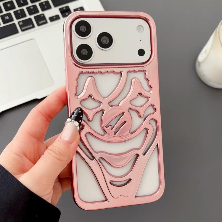 เคสโทรศัพท์ TPU ระบายความร้อนลายตัวตลกเจาะรูชุบโลหะ สำหรับ iPhone 17 Pro Max, สำหรับ iPhone 17 Pro, สำหรับ iPhone 17, สำหรับ iPhone 16 Pro Max, สำหรับ iPhone 16 Pro, สำหรับ iPhone 16
