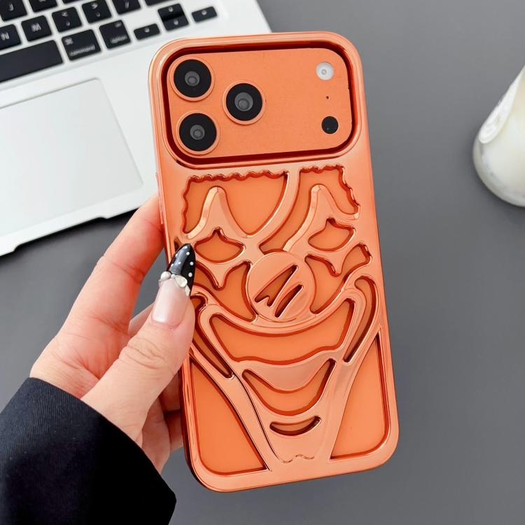 เคสโทรศัพท์ TPU ระบายความร้อนลายตัวตลกเจาะรูชุบโลหะ สำหรับ iPhone 17 Pro Max, สำหรับ iPhone 17 Pro, สำหรับ iPhone 17, สำหรับ iPhone 16 Pro Max, สำหรับ iPhone 16 Pro, สำหรับ iPhone 16