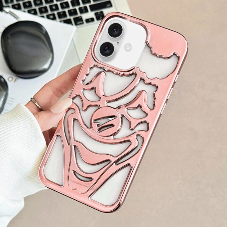เคสโทรศัพท์ TPU ระบายความร้อนลายตัวตลกเจาะรูชุบโลหะ สำหรับ iPhone 17 Pro Max, สำหรับ iPhone 17 Pro, สำหรับ iPhone 17, สำหรับ iPhone 16 Pro Max, สำหรับ iPhone 16 Pro, สำหรับ iPhone 16