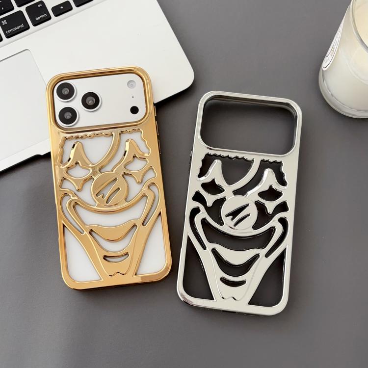 เคสโทรศัพท์ TPU ระบายความร้อนลายตัวตลกเจาะรูชุบโลหะ สำหรับ iPhone 17 Pro Max, สำหรับ iPhone 17 Pro, สำหรับ iPhone 17, สำหรับ iPhone 16 Pro Max, สำหรับ iPhone 16 Pro, สำหรับ iPhone 16