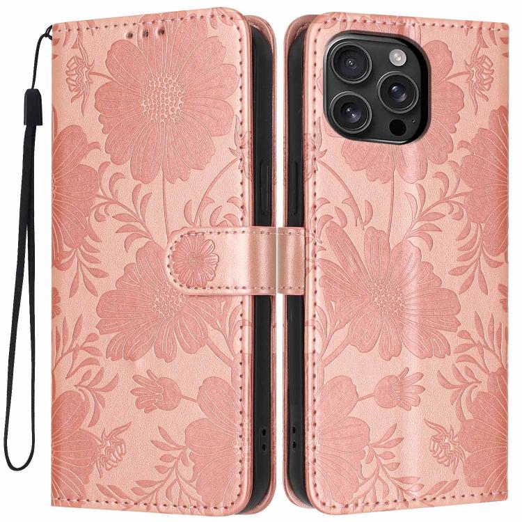 เคสโทรศัพท์หนังมังสวิรัติปั๊มลายดอกทานตะวันพร้อมเชือกสีดำเล็ก สำหรับ iPhone 16e / 17e, สำหรับ iPhone 17 Pro Max, สำหรับ iPhone 17 Pro, สำหรับ iPhone 17, สำหรับ iPhone Air, สำหรับ iPhone 16 Pro Max, สำหรับ iPhone 16 Pro, สำหรับ iPhone 16 Plus