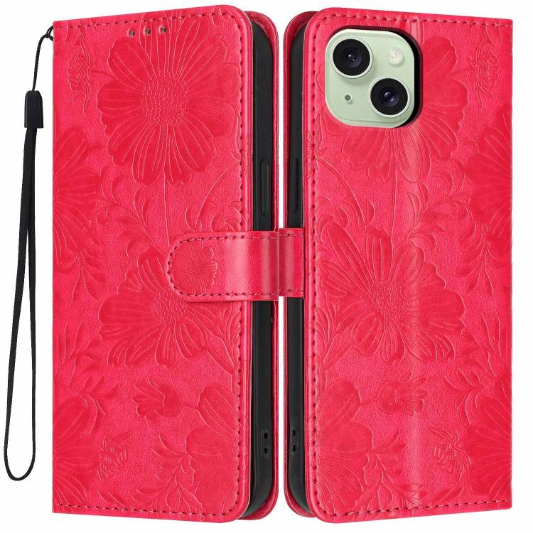 เคสโทรศัพท์หนังมังสวิรัติปั๊มลายดอกทานตะวันพร้อมเชือกสีดำเล็ก สำหรับ iPhone 16, สำหรับ iPhone 15 Pro Max, สำหรับ iPhone 15 Pro, สำหรับ iPhone 15 Plus, สำหรับ iPhone 15, สำหรับ iPhone 14 Plus, สำหรับ iPhone 14, สำหรับ iPhone 14 Pro