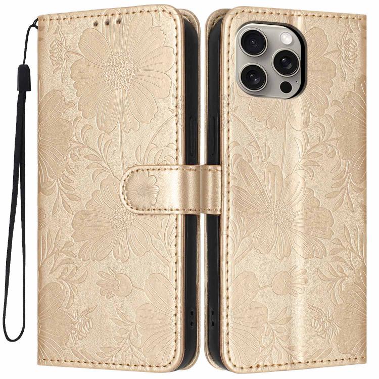เคสโทรศัพท์หนังวีแกนปั๊มลายดอกทานตะวันพร้อมเชือกสีดำเล็ก สำหรับ iPhone 14 Pro Max, สำหรับ iPhone 13 Pro Max, สำหรับ iPhone 13 Pro, สำหรับ iPhone 13, สำหรับ iPhone 12 / 12 Pro, สำหรับ iPhone 12 Pro Max, สำหรับ iPhone 11 Pro Max, สำหรับ iPhone 11