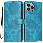 เคสโทรศัพท์หนังวีแกนปั๊มลายดอกทานตะวันพร้อมเชือกสีดำเล็ก สำหรับ iPhone 14 Pro Max, สำหรับ iPhone 13 Pro Max, สำหรับ iPhone 13 Pro, สำหรับ iPhone 13, สำหรับ iPhone 12 / 12 Pro, สำหรับ iPhone 12 Pro Max, สำหรับ iPhone 11 Pro Max, สำหรับ iPhone 11