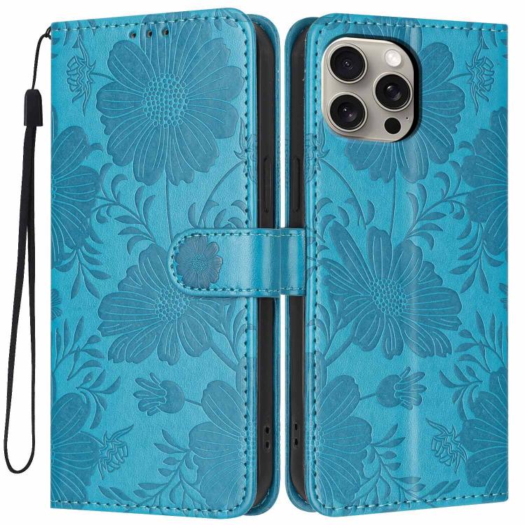 เคสโทรศัพท์หนังวีแกนปั๊มลายดอกทานตะวันพร้อมเชือกสีดำเล็ก สำหรับ iPhone 14 Pro Max, สำหรับ iPhone 13 Pro Max, สำหรับ iPhone 13 Pro, สำหรับ iPhone 13, สำหรับ iPhone 12 / 12 Pro, สำหรับ iPhone 12 Pro Max, สำหรับ iPhone 11 Pro Max, สำหรับ iPhone 11