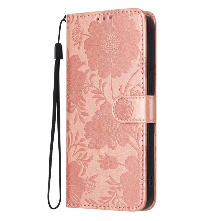 เคสโทรศัพท์หนังมังสวิรัติปั๊มลายดอกทานตะวันพร้อมเชือกสีดำเล็ก สำหรับ iPhone 16e / 17e, สำหรับ iPhone 17 Pro Max, สำหรับ iPhone 17 Pro, สำหรับ iPhone 17, สำหรับ iPhone Air, สำหรับ iPhone 16 Pro Max, สำหรับ iPhone 16 Pro, สำหรับ iPhone 16 Plus
