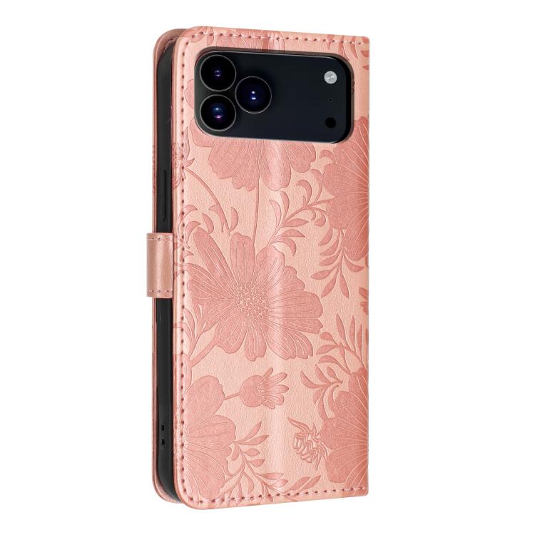 เคสโทรศัพท์หนังมังสวิรัติปั๊มลายดอกทานตะวันพร้อมเชือกสีดำเล็ก สำหรับ iPhone 16e / 17e, สำหรับ iPhone 17 Pro Max, สำหรับ iPhone 17 Pro, สำหรับ iPhone 17, สำหรับ iPhone Air, สำหรับ iPhone 16 Pro Max, สำหรับ iPhone 16 Pro, สำหรับ iPhone 16 Plus