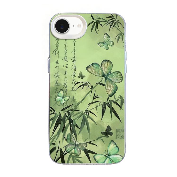 เคสโทรศัพท์ PC ไฮบริด TPU ชุบเงินลายผีเสื้อ สำหรับ iPhone 17e / 16e, สำหรับ iPhone 17 Pro Max, สำหรับ iPhone 17 Pro, สำหรับ iPhone 17, สำหรับ iPhone Air, สำหรับ iPhone 16 Pro Max