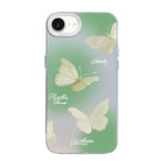 เคสโทรศัพท์ PC ไฮบริด TPU ชุบเงินลายผีเสื้อ สำหรับ iPhone 17e / 16e, สำหรับ iPhone 17 Pro Max, สำหรับ iPhone 17 Pro, สำหรับ iPhone 17, สำหรับ iPhone Air, สำหรับ iPhone 16 Pro Max