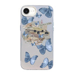 เคสโทรศัพท์ PC ไฮบริด TPU ชุบเงินลายผีเสื้อ สำหรับ iPhone 17e / 16e, สำหรับ iPhone 17 Pro Max, สำหรับ iPhone 17 Pro, สำหรับ iPhone 17, สำหรับ iPhone Air, สำหรับ iPhone 16 Pro Max