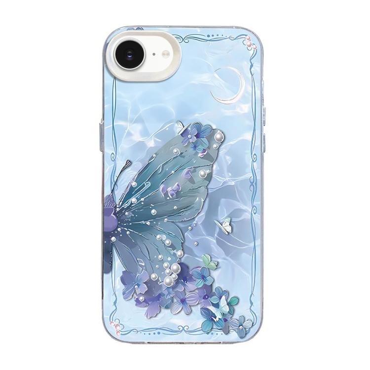 เคสโทรศัพท์ PC ไฮบริด TPU ชุบเงินลายผีเสื้อ สำหรับ iPhone 17e / 16e, สำหรับ iPhone 17 Pro Max, สำหรับ iPhone 17 Pro, สำหรับ iPhone 17, สำหรับ iPhone Air, สำหรับ iPhone 16 Pro Max