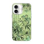 เคสโทรศัพท์ PC ไฮบริด TPU ชุบเงินลายผีเสื้อ สำหรับ iPhone 17e / 16e, สำหรับ iPhone 17 Pro Max, สำหรับ iPhone 17 Pro, สำหรับ iPhone 17, สำหรับ iPhone Air, สำหรับ iPhone 16 Pro Max