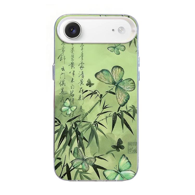 เคสโทรศัพท์ PC ไฮบริด TPU ชุบเงินลายผีเสื้อ สำหรับ iPhone 17e / 16e, สำหรับ iPhone 17 Pro Max, สำหรับ iPhone 17 Pro, สำหรับ iPhone 17, สำหรับ iPhone Air, สำหรับ iPhone 16 Pro Max