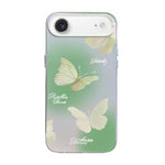 เคสโทรศัพท์ PC ไฮบริด TPU ชุบเงินลายผีเสื้อ สำหรับ iPhone 17e / 16e, สำหรับ iPhone 17 Pro Max, สำหรับ iPhone 17 Pro, สำหรับ iPhone 17, สำหรับ iPhone Air, สำหรับ iPhone 16 Pro Max