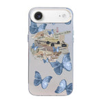 เคสโทรศัพท์ PC ไฮบริด TPU ชุบเงินลายผีเสื้อ สำหรับ iPhone 17e / 16e, สำหรับ iPhone 17 Pro Max, สำหรับ iPhone 17 Pro, สำหรับ iPhone 17, สำหรับ iPhone Air, สำหรับ iPhone 16 Pro Max
