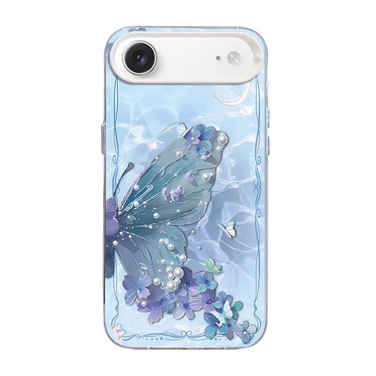 เคสโทรศัพท์ PC ไฮบริด TPU ชุบเงินลายผีเสื้อ สำหรับ iPhone 17e / 16e, สำหรับ iPhone 17 Pro Max, สำหรับ iPhone 17 Pro, สำหรับ iPhone 17, สำหรับ iPhone Air, สำหรับ iPhone 16 Pro Max