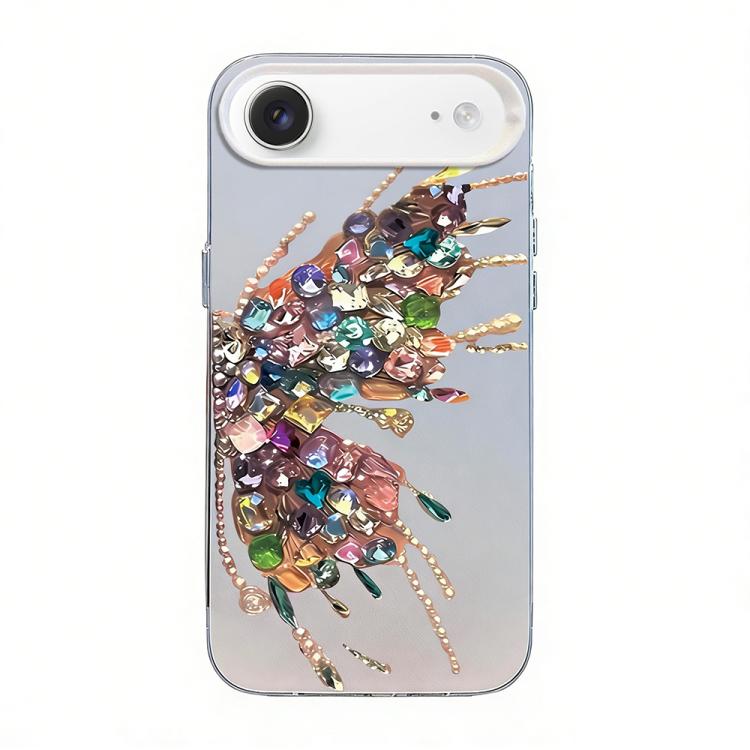 เคสโทรศัพท์ PC ไฮบริด TPU ชุบเงินลายผีเสื้อ สำหรับ iPhone 17e / 16e, สำหรับ iPhone 17 Pro Max, สำหรับ iPhone 17 Pro, สำหรับ iPhone 17, สำหรับ iPhone Air, สำหรับ iPhone 16 Pro Max