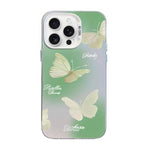 เคสโทรศัพท์ PC ไฮบริด TPU ชุบเงินลายผีเสื้อ สำหรับ iPhone 17e / 16e, สำหรับ iPhone 17 Pro Max, สำหรับ iPhone 17 Pro, สำหรับ iPhone 17, สำหรับ iPhone Air, สำหรับ iPhone 16 Pro Max