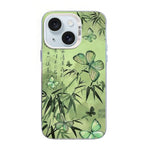 เคสโทรศัพท์ PC ไฮบริด TPU ชุบเงินลายผีเสื้อ สำหรับ iPhone 16 Pro, สำหรับ iPhone 16 Plus, สำหรับ iPhone 16, สำหรับ iPhone 15 Pro Max, สำหรับ iPhone 15 Pro, สำหรับ iPhone 15 Plus