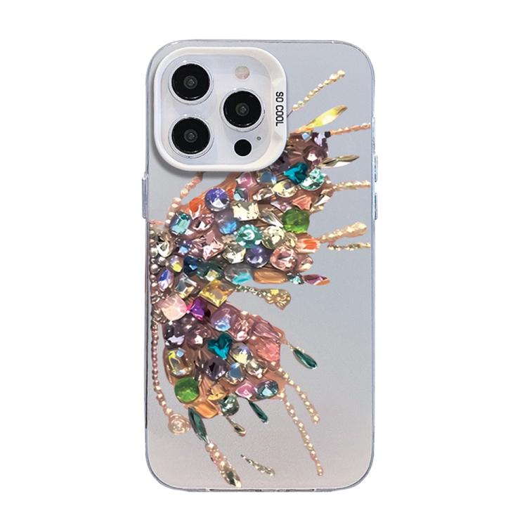 เคสโทรศัพท์ไฮบริด PC TPU ชุบเงินลายผีเสื้อ สำหรับ iPhone 13 Pro Max, สำหรับ iPhone 13 Pro, สำหรับ iPhone 13, สำหรับ iPhone 13 mini, สำหรับ iPhone 12 Pro Max, สำหรับ iPhone 12 Pro
