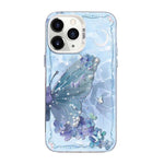 เคสโทรศัพท์ PC ไฮบริด TPU ชุบเงินลายผีเสื้อ สำหรับ iPhone 12 mini, สำหรับ iPhone 11 Pro Max, สำหรับ iPhone 11, สำหรับ iPhone 11 Pro, สำหรับ iPhone XS / X, สำหรับ iPhone XR