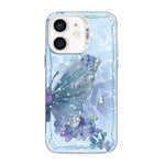 เคสโทรศัพท์ PC ไฮบริด TPU ชุบเงินลายผีเสื้อ สำหรับ iPhone 12 mini, สำหรับ iPhone 11 Pro Max, สำหรับ iPhone 11, สำหรับ iPhone 11 Pro, สำหรับ iPhone XS / X, สำหรับ iPhone XR