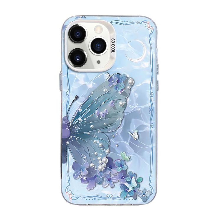 เคสโทรศัพท์ PC ไฮบริด TPU ชุบเงินลายผีเสื้อ สำหรับ iPhone 12 mini, สำหรับ iPhone 11 Pro Max, สำหรับ iPhone 11, สำหรับ iPhone 11 Pro, สำหรับ iPhone XS / X, สำหรับ iPhone XR
