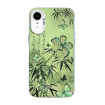 เคสโทรศัพท์ PC ไฮบริด TPU ชุบเงินลายผีเสื้อ สำหรับ iPhone 12 mini, สำหรับ iPhone 11 Pro Max, สำหรับ iPhone 11, สำหรับ iPhone 11 Pro, สำหรับ iPhone XS / X, สำหรับ iPhone XR