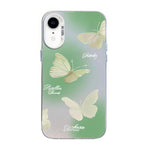 เคสโทรศัพท์ PC ไฮบริด TPU ชุบเงินลายผีเสื้อ สำหรับ iPhone 12 mini, สำหรับ iPhone 11 Pro Max, สำหรับ iPhone 11, สำหรับ iPhone 11 Pro, สำหรับ iPhone XS / X, สำหรับ iPhone XR
