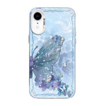เคสโทรศัพท์ PC ไฮบริด TPU ชุบเงินลายผีเสื้อ สำหรับ iPhone 12 mini, สำหรับ iPhone 11 Pro Max, สำหรับ iPhone 11, สำหรับ iPhone 11 Pro, สำหรับ iPhone XS / X, สำหรับ iPhone XR